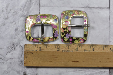 Gold Floral Belt Buckle