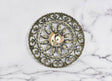 Floral Buckle Antique Bronze 5 Inch