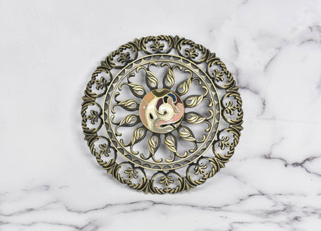 Floral Buckle Antique Bronze 5 Inch