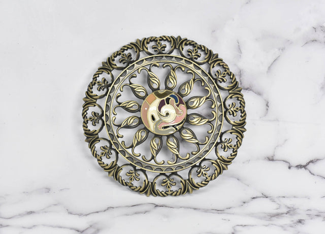 Floral Buckle Antique Bronze 5 Inch
