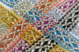 Metallic X Design Reflective Silver Trim