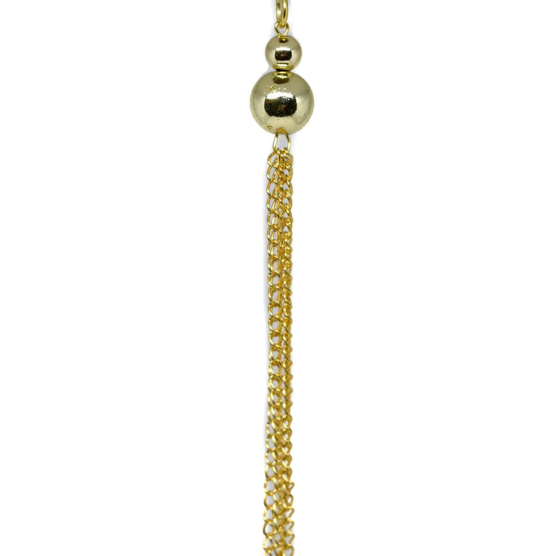 Tassel Charm Metallic Gold
