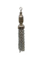 Tassel Piece Metallic Silver Dangling