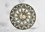 Floral Buckle Antique Bronze 5 Inch