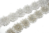 Beaded Flower Trim 1.50"