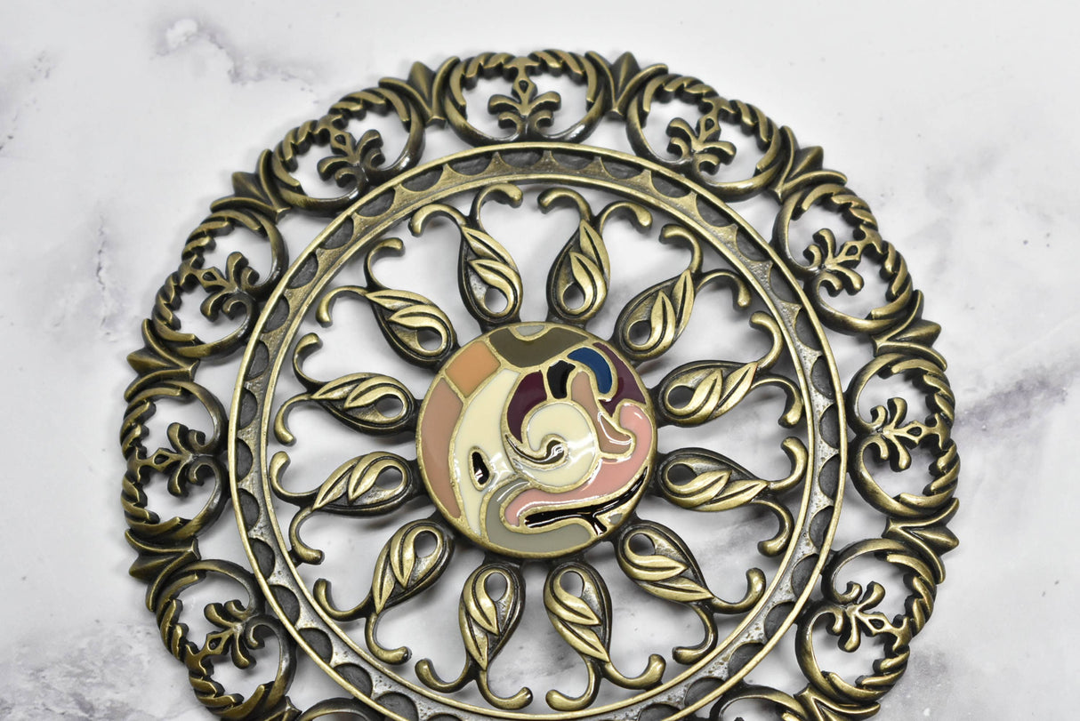 Floral Buckle Antique Bronze 5 Inch
