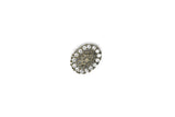 Rhinestone Button Vintage Crystal 1" x 0.6"