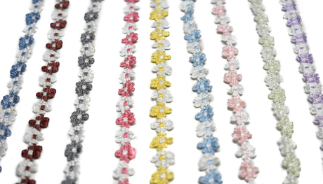 Floral Braided Gimp Trim 5/8" Two-Tone