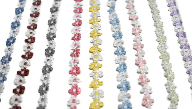 Floral Braided Gimp Trim 5/8" Two-Tone