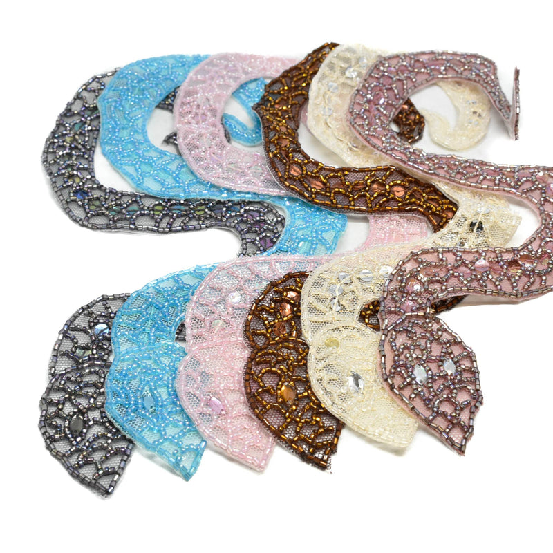 Beaded Snake Applique with Sequins