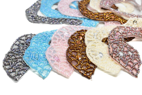 Beaded Snake Applique with Sequins