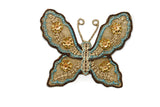 Beaded Sequin Butterfly Applique