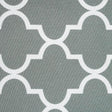 Gray White Moroccan Canvas Waterproof Outdoor Fabric