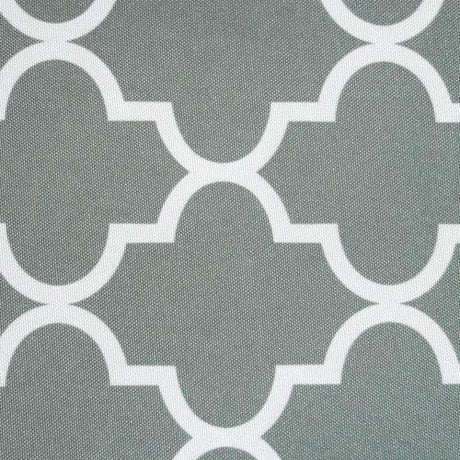 Gray White Moroccan Canvas Waterproof Outdoor Fabric
