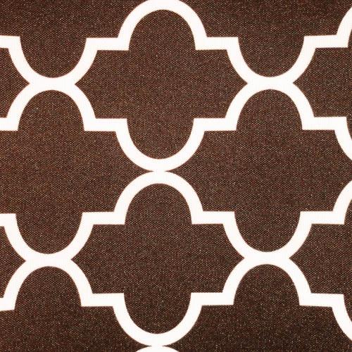 Brown White Moroccan Canvas Waterproof Outdoor Fabric
