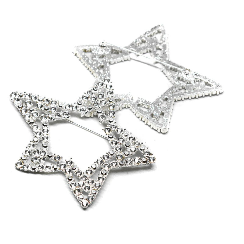 Rhinestone Star Brooch 3 x 2.50