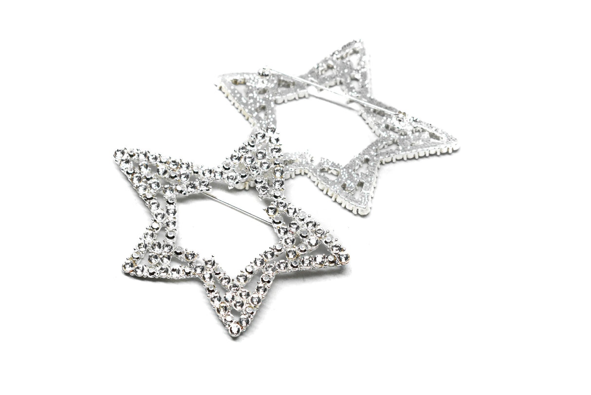 Rhinestone Star Brooch 3 x 2.50