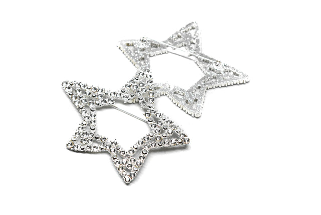 Rhinestone Star Brooch 3 x 2.50