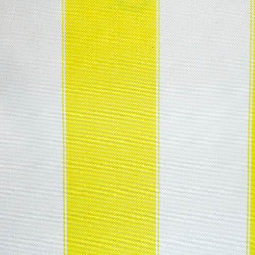 Yellow White Stripe Canvas Waterproof Outdoor Fabric