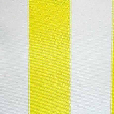 Yellow White Stripe Canvas Waterproof Outdoor Fabric
