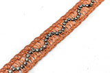 Rhinestone Trim Raffia 1" Yard