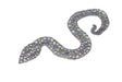Beaded Snake Applique with Sequins