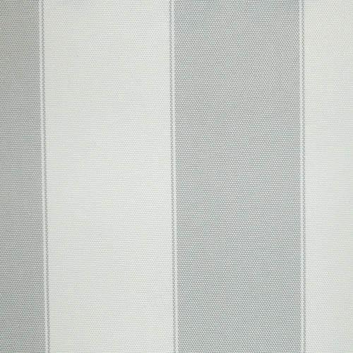 Light Gray Ivory Stripe Canvas Waterproof Outdoor Fabric,