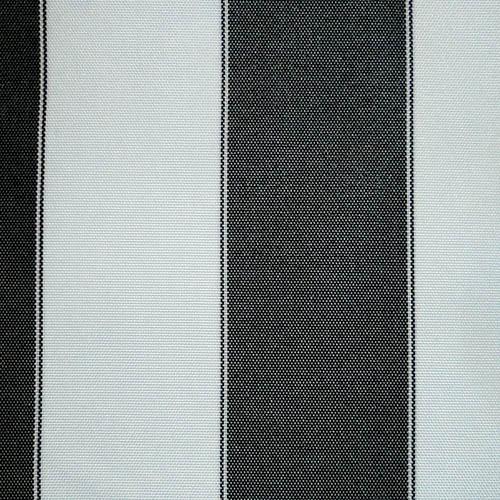 Black White Stripe Canvas Waterproof Outdoor Fabric