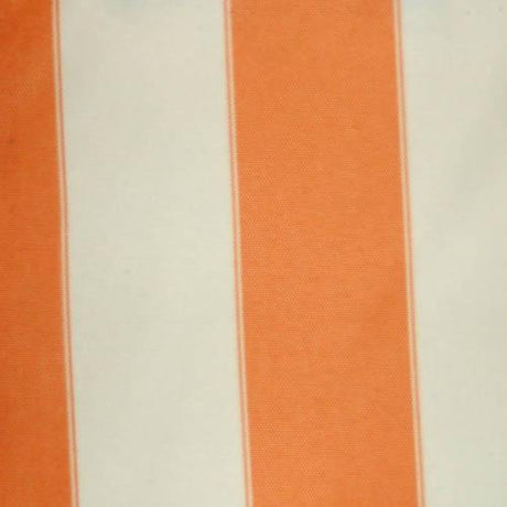 Orange Ivory Stripe Canvas Waterproof Outdoor Fabric
