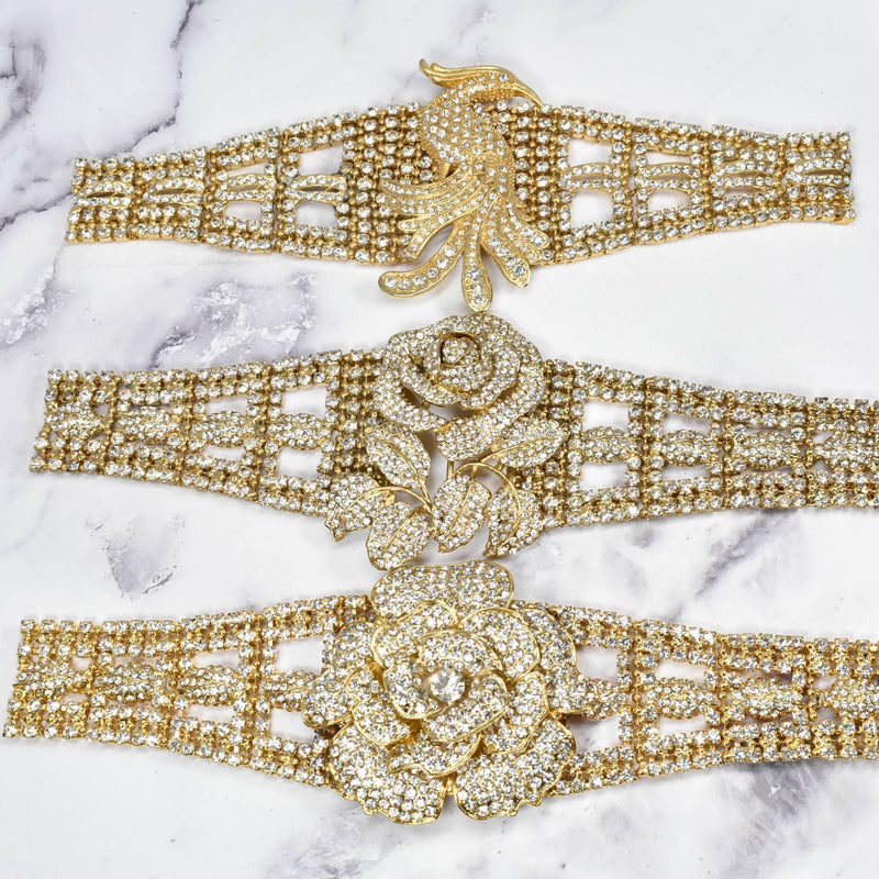 Gold Rhinestone Buckles