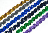 Sequins Trim Wavy 0.50" 1 Yard
