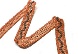 Rhinestone Trim Raffia 1" Yard