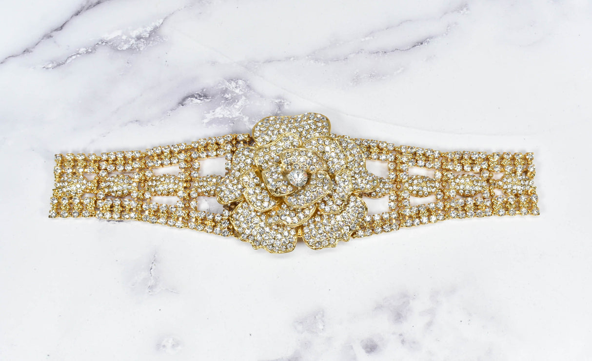Gold Rhinestone Buckles