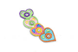 Heart Applique Two-Tone Rhinestone 1" x 0.75"