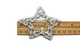 Rhinestone Star Brooch 3 x 2.50