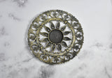 Floral Buckle Antique Bronze 5 Inch