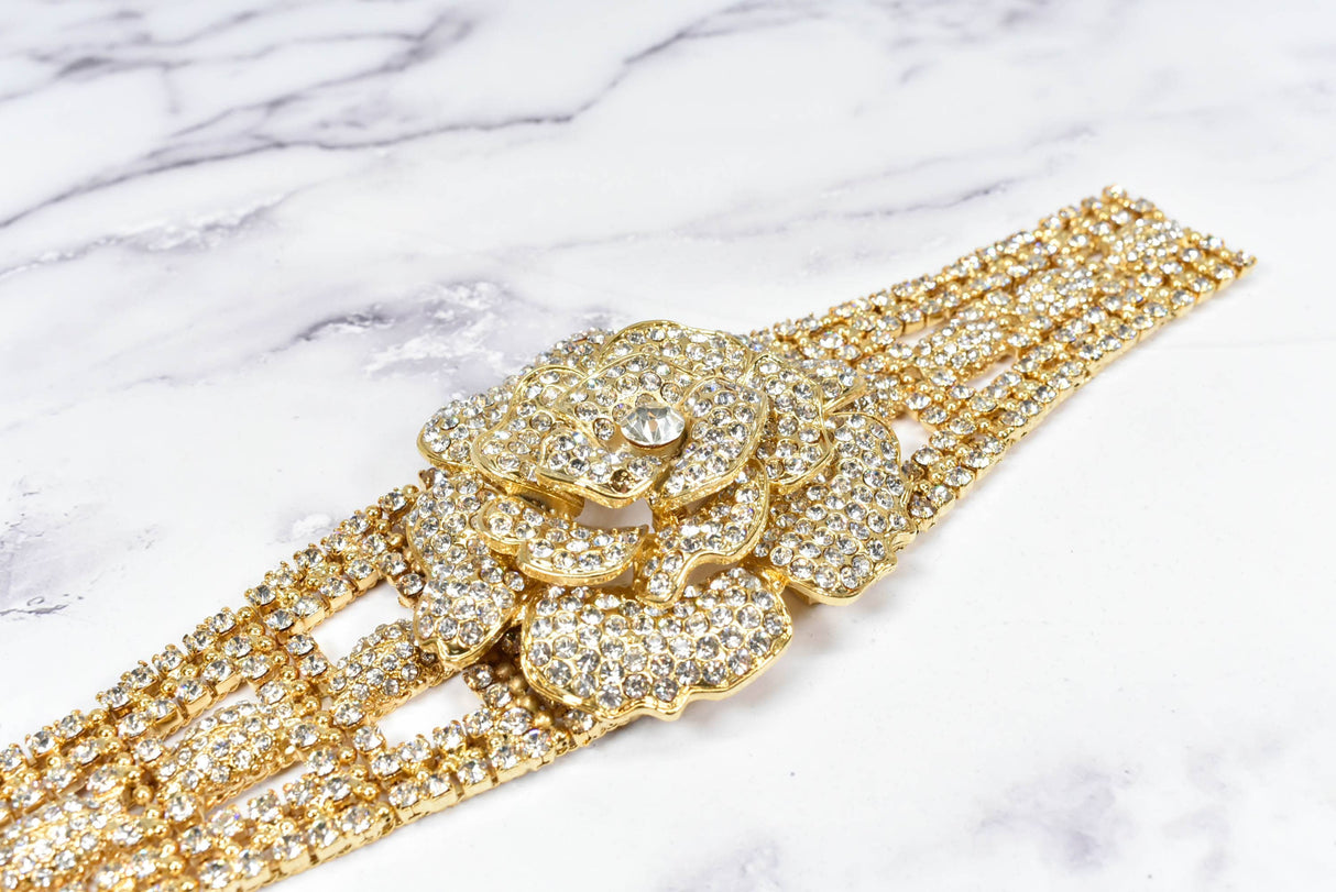Gold Rhinestone Buckles