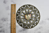 Floral Buckle Antique Bronze 5 Inch