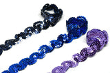 Sequins Trim Wavy 0.50" 1 Yard