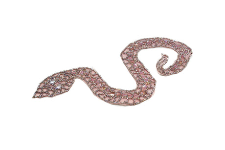 Beaded Snake Applique with Sequins