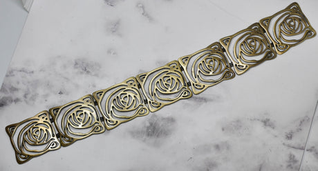 Bronze Rose Buckle Decorative 15.5in x 2in