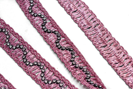 Rhinestone Trim Raffia 1" Yard