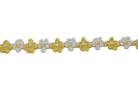 Floral Braided Gimp Trim 5/8" Two-Tone
