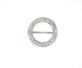 Rhinestone Slider Buckle Round