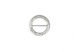 Rhinestone Slider Buckle Round