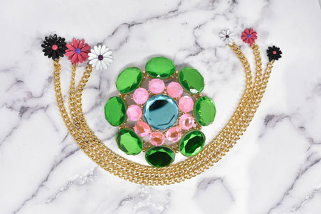 Floral Buckle with Daisy Chained Charms