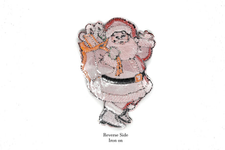 Embroidered Iron-On Santa Claus Patch 2.50 x 4