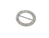 Rhinestone Slider Buckle Round