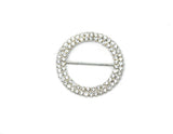 Rhinestone Slider Buckle Round