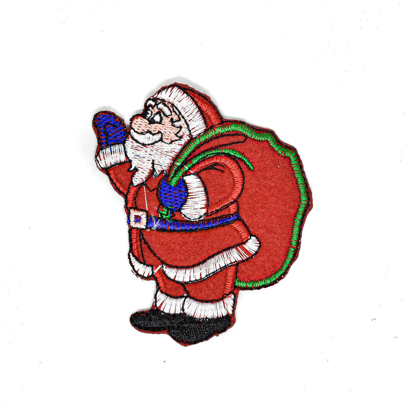 Embroidered Iron-On Santa Claus Patch 2.50 x 3.50